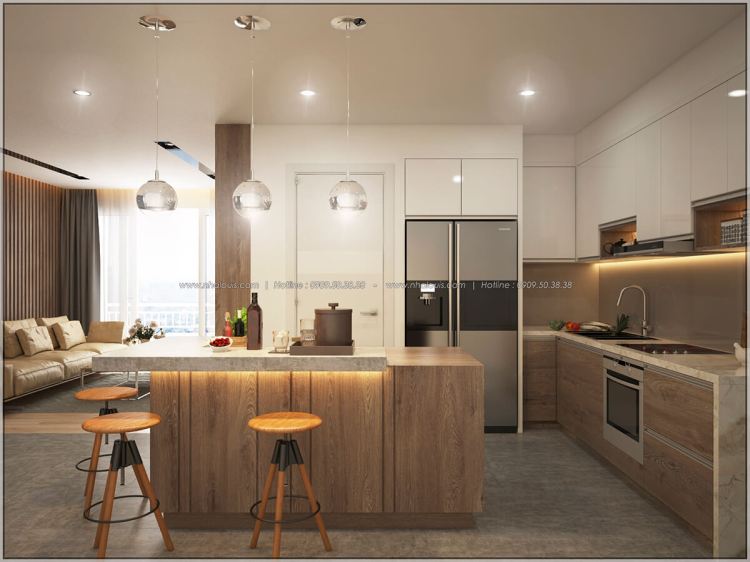 Phòng ăn phòng bếp thiết kế căn hộ Sunrise City 3 phòng ngủ với nội thất hoàn hảo tại Quận 7 - 6
